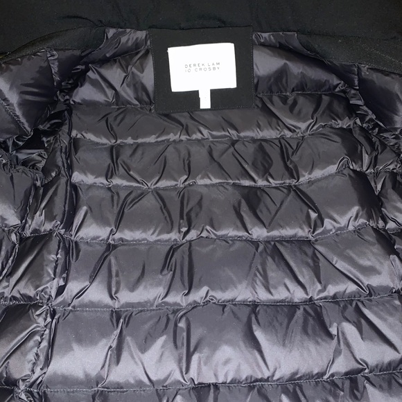 Derek Lam 10 Crosby Black Down Coat - Picture 10 of 12